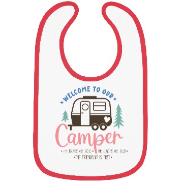 Discover Welcome To Our Camper Bibs