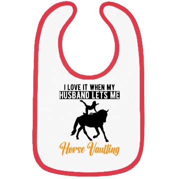 Discover Funny Equestrian Horse Vaulting Wife Bibs
