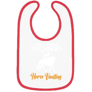Discover Funny Equestrian Horse Vaulting Wife Bibs