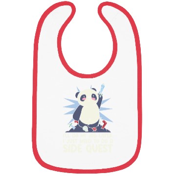 Discover Procrastinating Panda Lover Side Quest Panda Bibs