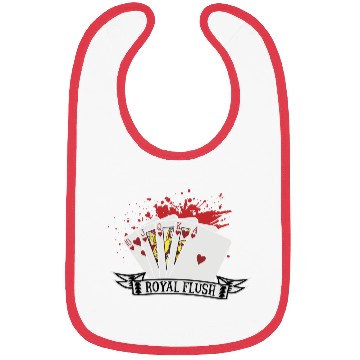 Discover Poker Card Game Skat Poker Night Royal Flush Check Bibs