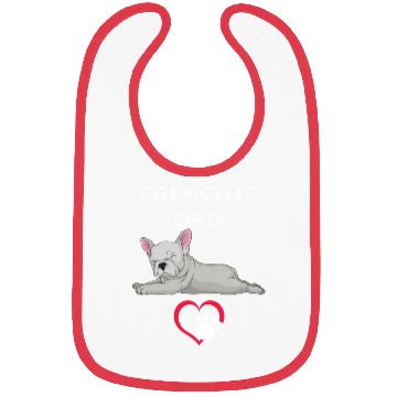 Discover Frenchie Dad Classic Bibs