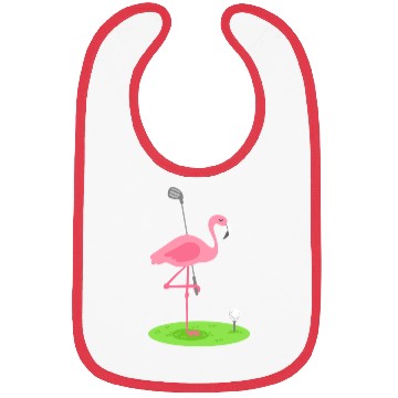 Discover Golf Flamingo Golfing Golfer Bibs