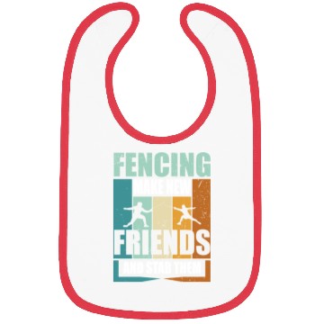 Discover Funny Fencing Make New Friends And Stab Them Bibs