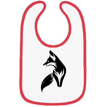 Discover Cute Fox Portrait Tattoo Style Bibs