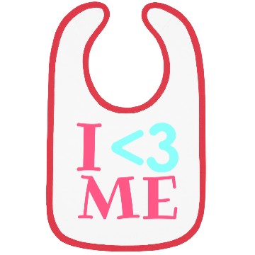 Discover I Love Me, Heart, Positive, Cool, Stylish,Teens Bibs