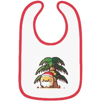 Discover Tropical Santa enjoying Summer Bibs