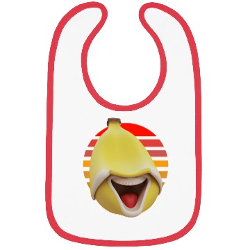 Discover Funny banana at sunset Bibs