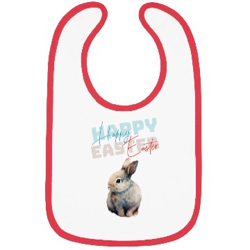 Discover Funny Cute Happy Easter Bunny Bibs