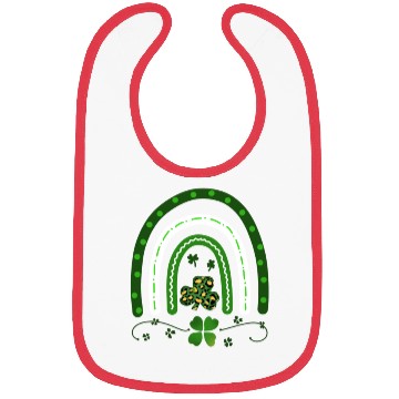 Discover Green Four Leaf Clover .St Patrick's Day Bibs