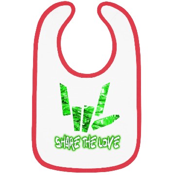 Discover Share The Love Green 1 Bibs