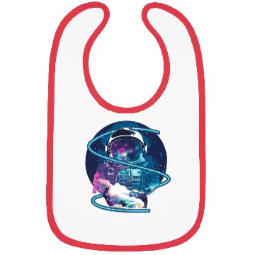 Discover Galaxy Astronaut Full Moon Astronomy Space Science Bibs