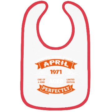 Discover Legends Were Born In April 1971 Birthday Bibs