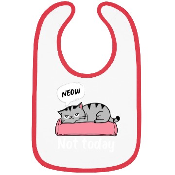 Discover Funny Lazy Bored Cat | For Cat Mom Cat lovers Bibs