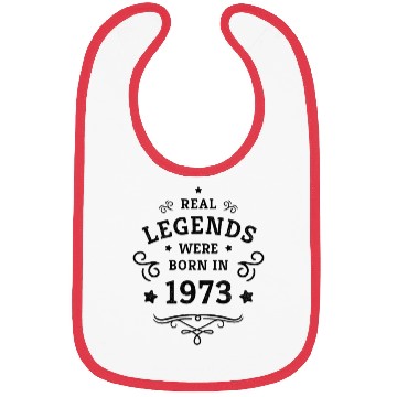 Discover 50th Birthday Gift Real Legends were born in 1973 Bibs