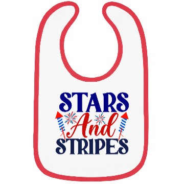 Discover Stars And Stripes Bibs