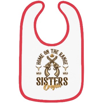 Discover Sisters Oregon wild west town Bibs