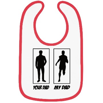 Discover Your Dad My Dad Running Dad Bibs