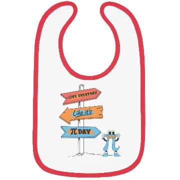 Discover Live Everyday Like It's Pi Day - Funny Math Bibs