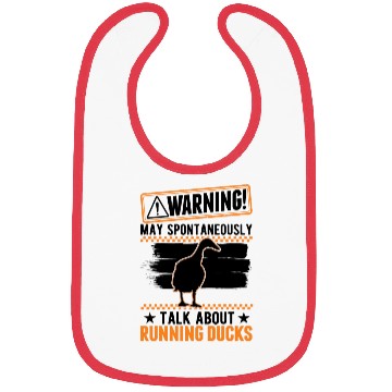 Discover Warning Runner Duck Bottle Running Bibs