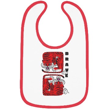 Discover Brave Tigers Bibs