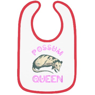 Discover Possum Queen Cute Opossum Lover Funny Bibs