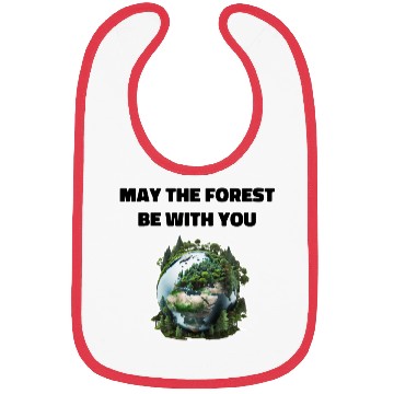 Discover May the Forest Be With You Bibs