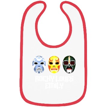 Discover Rocky Loves Emily Funny Bibs