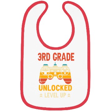Discover 3rd Grade Unlocked Level Up Video Gamer Bibs