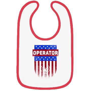 Discover Ham Radio Operator US Flag Bibs