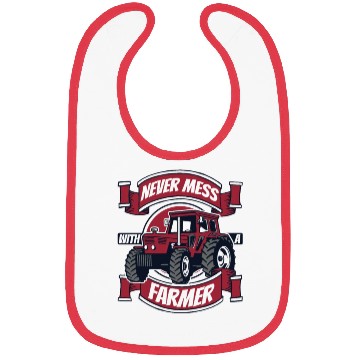 Discover Never Mess With A Farmer Agriculture Rancher Bibs
