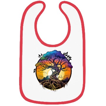 Discover beautiful fantasy tree Bibs
