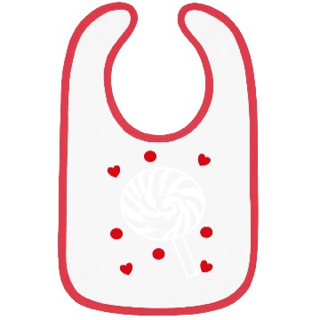 Discover cute candy sweet lollipop lover Bibs