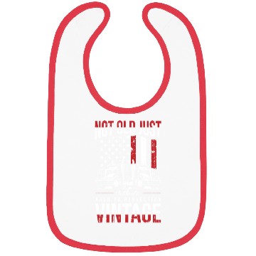 Discover Truck Driver Us Flag Old Man Trucker Bibs