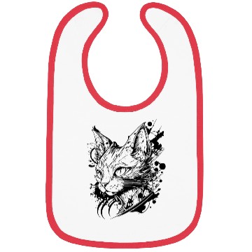 Discover Space Cat In Vintage Tattoo Style Bibs