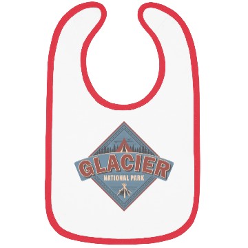 Discover Glacier National Park Montana Vintage US Camping Bibs
