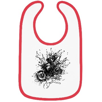 Discover Racing Motorcycle Tattoo Splash Style Bibs