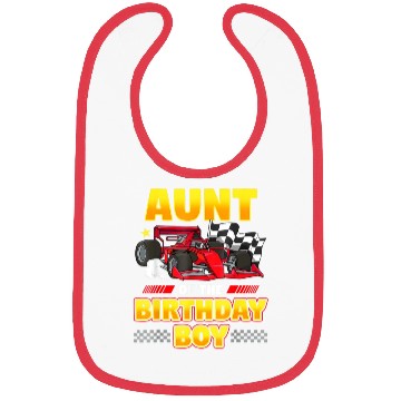 Discover Formula Race Car Aunt of Birthday Boy Party Racin Bibs