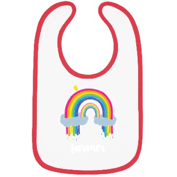 Discover Farmer Farming Cute Boho Rainbow Bibs