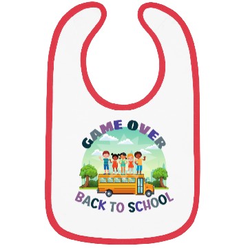 Discover game over back to school Bibs