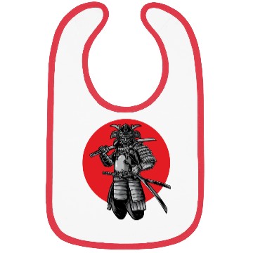 Discover japanese samurai warrior Bibs