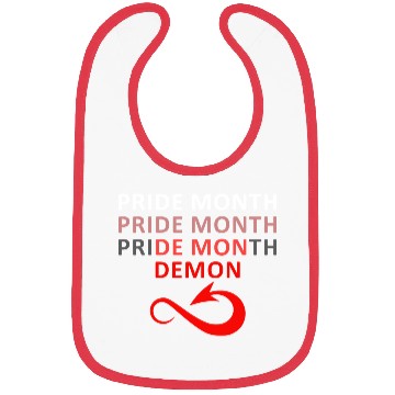 Discover Pride Month Pride Month Pride Month Demon LGBT Bibs