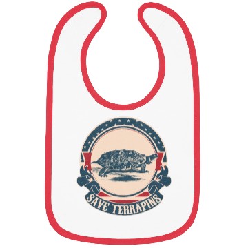 Discover Save terrapins vintage Bibs