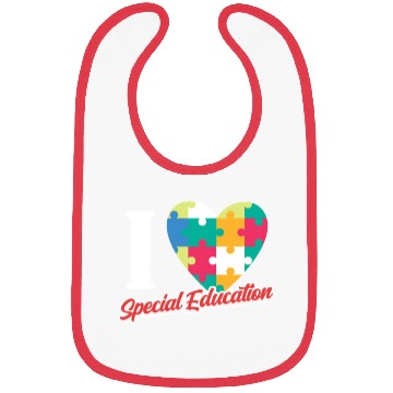 Discover I Love Special Education Sped Teacher Awareness Bibs