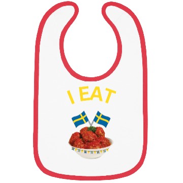 Discover I eat Swedish Meatballs Bibs