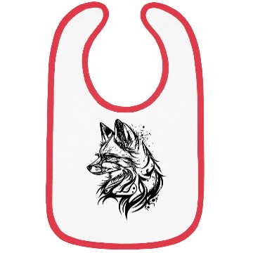Discover Elegant Fox In T Tattoo Ink Bibs