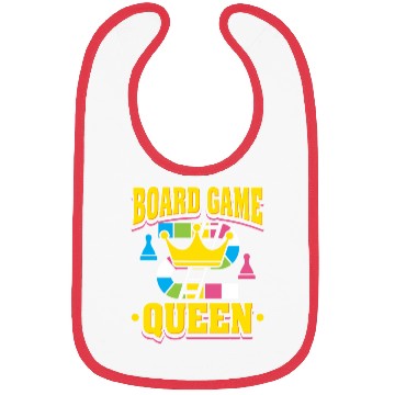 Discover Board Game Queen Bibs