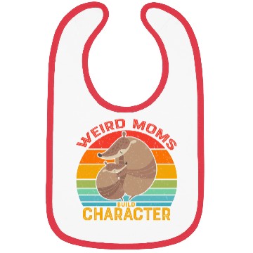 Discover Vintage Weird Moms Build Character Armadillo Bibs