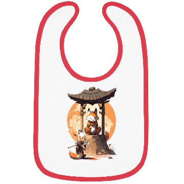 Discover Masked Samurai Fox Bibs