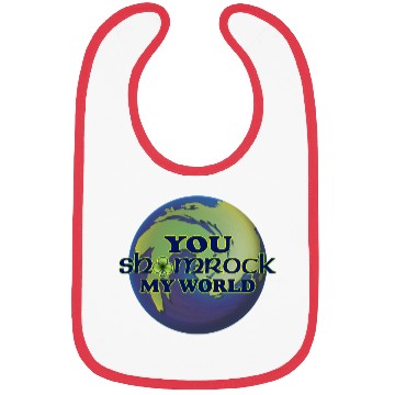 Discover You Shamrock My World Bibs